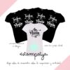 camisetas la tribu de la novia negras