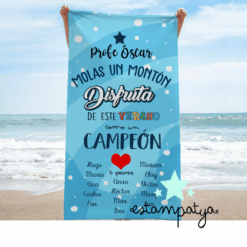 Toalla profe personalizada disfruta de este verano