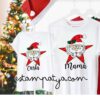 Camisetas Navideñas Papa Noel estrella