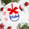 Bola Navidad metacrilato con nombre 1