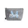 Neceser fieltro personalizado celeste