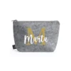 Neceser fieltro personalizado dorado