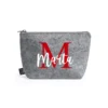 Neceser fieltro personalizado rojo