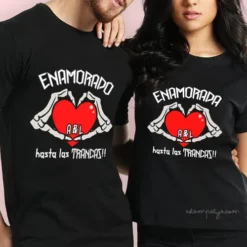 Camisetas pareja enamorados San Valentín