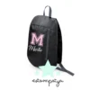 Mochila comunión nombre e inicial colores