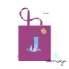 Bolsa con nombre e inicial para eventos rosa