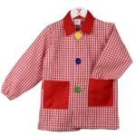 BATA CON BOTONES ROJA