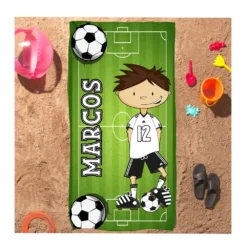 Toalla personalizada Fútbol niños