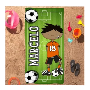 Toalla personalizada Fútbol niños 2