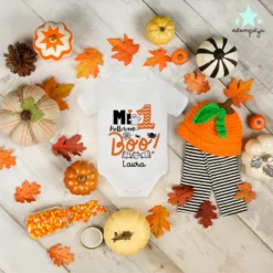 Body Mi Primer Halloween personalizado con el nombre del bebé
