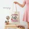 bolsa maestra personalizada, totebag para regalar a las maestras