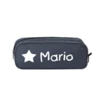 Estuche escolar personalizado azul marino con nombre